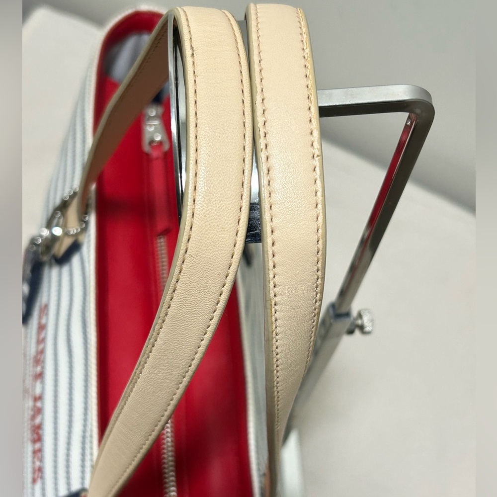COACH X Saint James Legacy Weekend Tote in Ticking Stripe Canvas w/Leather Trim - Picture 8 of 16